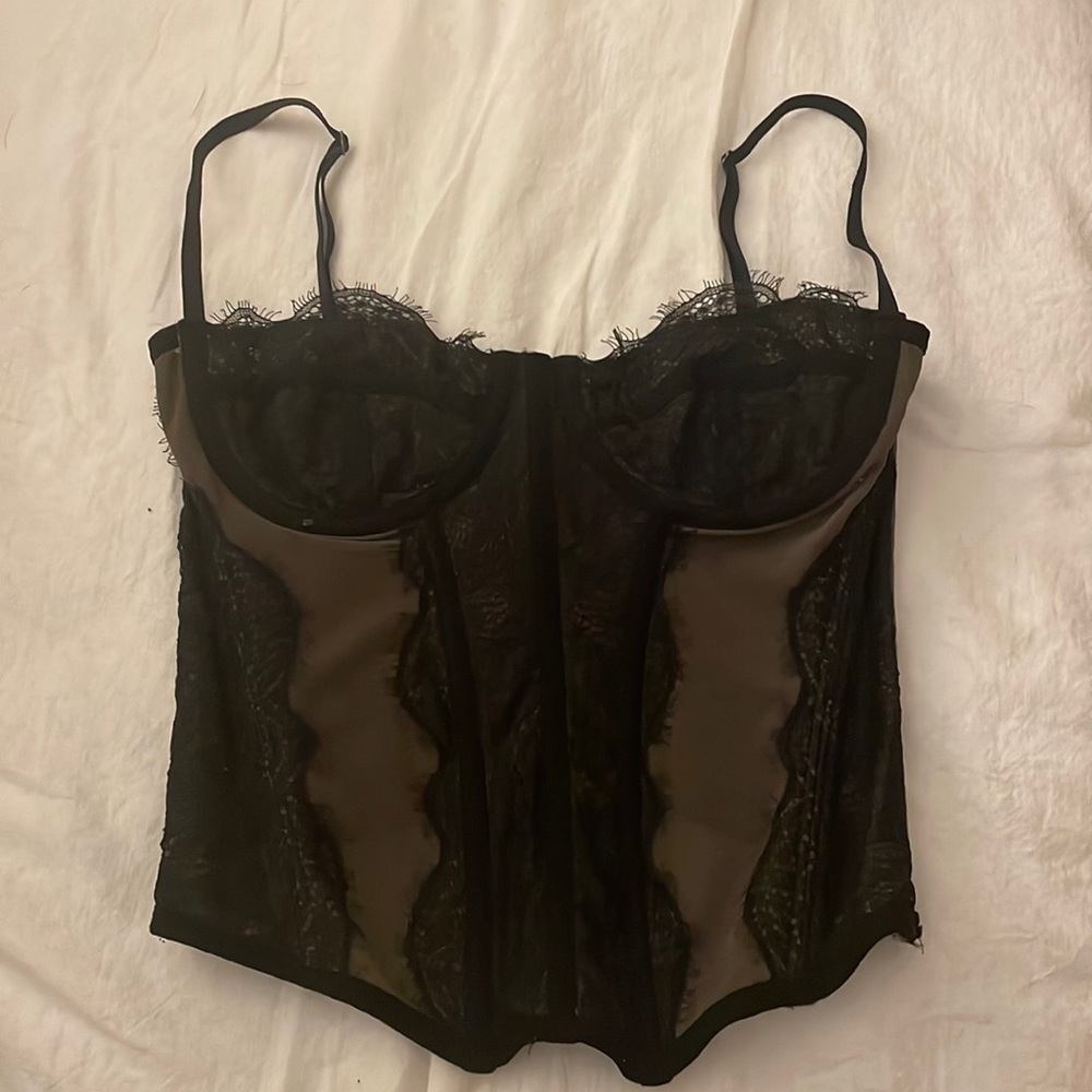 Urban Outfitters Black Lace Corset